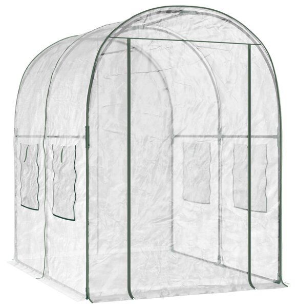 Vázszerkezetű üvegház 160 x 200 x 192,5 cm PVC Átlátszó