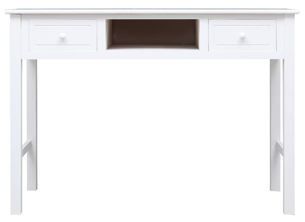 Fehér tömör császárfa íróasztal 108 x 45 x 76 cm