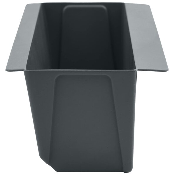 Virágboxok euro raklapokhoz 24 pcs Szürke 36 x 13,5 x 9,5 cm