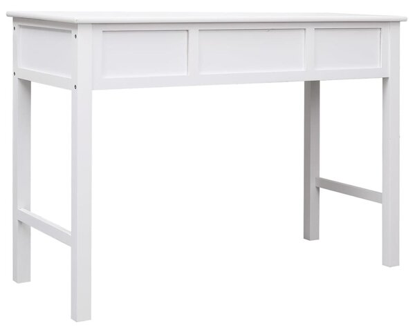 Fehér tömör császárfa íróasztal 108 x 45 x 76 cm