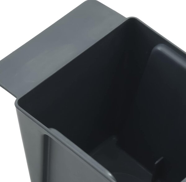 Virágboxok euro raklapokhoz 12 pcs Szürke 13,5 x 9 x 9,5 cm