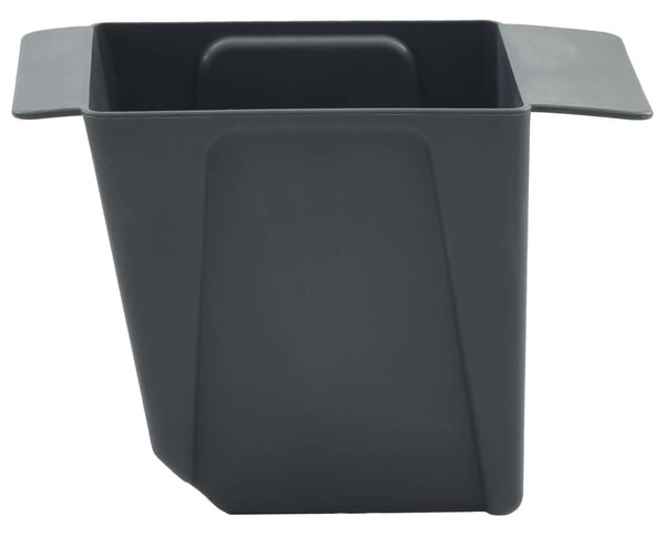 Virágboxok euro raklapokhoz 12 pcs Szürke 13,5 x 9 x 9,5 cm