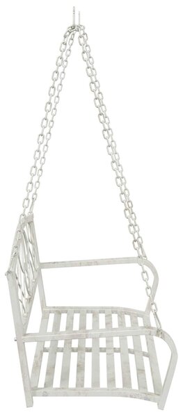 VidaXL Hinta Pad Acél 110,5 x 59 x 55 cm Antik fehér