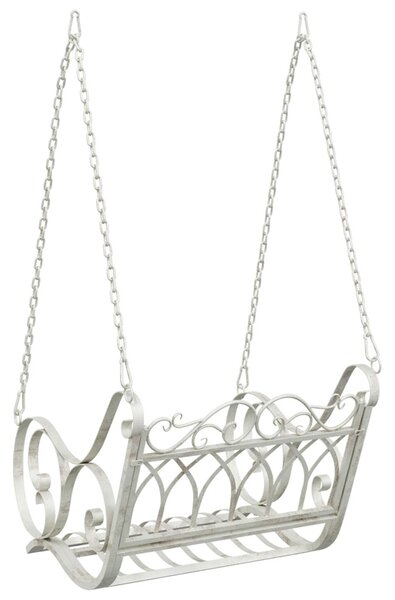 VidaXL Hinta Pad Acél 71 x 75 x 59 cm Antik fehér