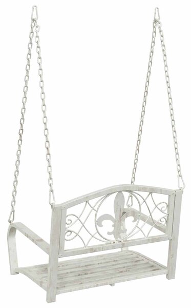 VidaXL Hinta Pad Acél 71,5 x 59 x 55 cm Antik fehér