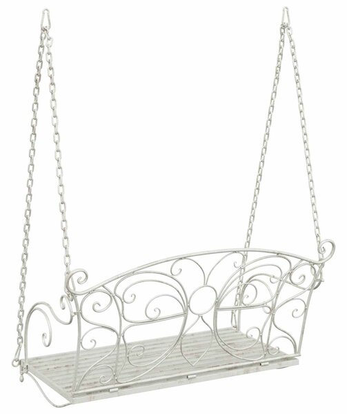 VidaXL Hinta Pad Acél 105,5 x 61 x 56 cm Antik fehér