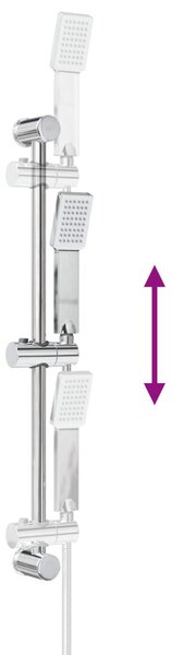 Zuhanyrendszer készlet Krómszínű 70 cm Rozsdamentes Acél