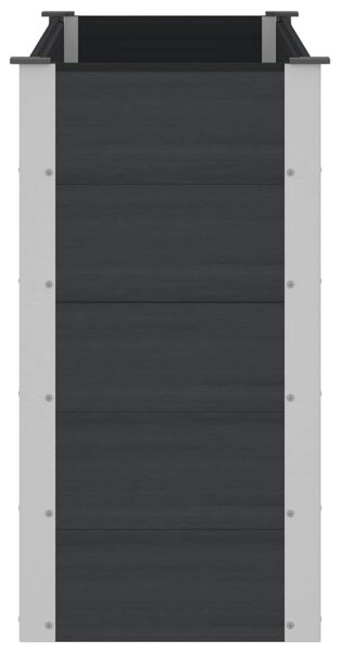 VidaXL Kerti magaságyás Fekete 150 x 50 x 91 cm