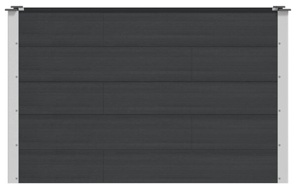VidaXL Kerti magaságyás Fekete 150 x 50 x 91 cm