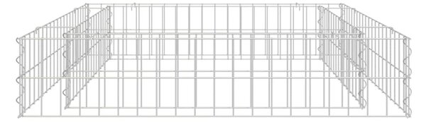 Horganyzott acél gabion magaságyás 100 x 100 x 20 cm