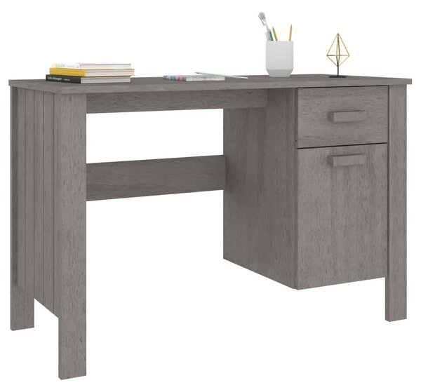 HAMAR világosszürke tömör fenyőfa íróasztal 113 x 50 x 75 cm