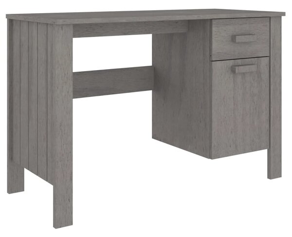 HAMAR világosszürke tömör fenyőfa íróasztal 113 x 50 x 75 cm