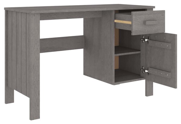 HAMAR világosszürke tömör fenyőfa íróasztal 113 x 50 x 75 cm