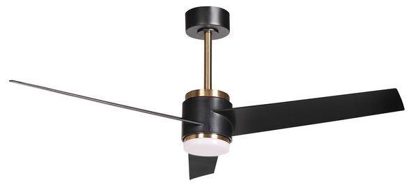 Mennyezeti ventilátor világítással TROUT Távirányítóval LED Fekete