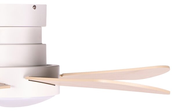 Mennyezeti ventilátor világítással BIVENS Távirányítóval LED Világosbézs