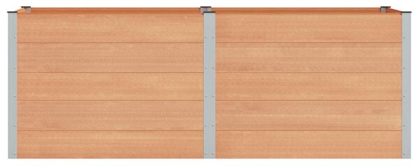 VidaXL Kerti magaságyás Barna 250 x 100 x 91 cm
