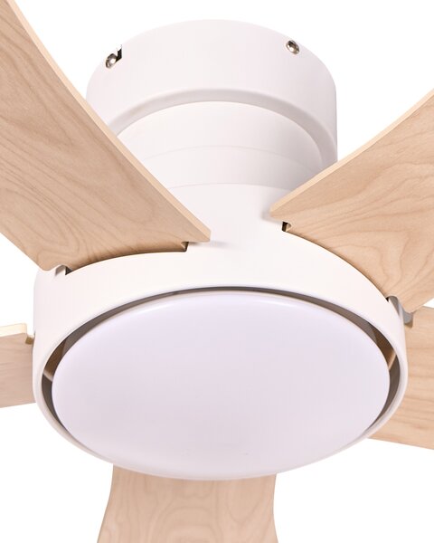 Mennyezeti ventilátor világítással BIVENS Távirányítóval LED Világosbézs