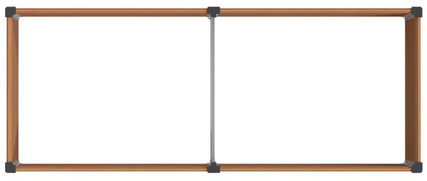 VidaXL Kerti magaságyás Barna 250 x 100 x 91 cm