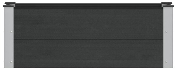 VidaXL Kerti magaságyás Fekete 100 x 30 x 36 cm