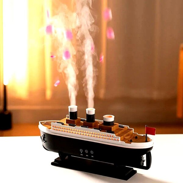 Hajó Alakú LED Aroma Diffúzor Medúza alakú Párakibocsájtással