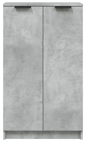 Betonszürke szerelt fa cipősszekrény 59 x 35 x 100,5 cm