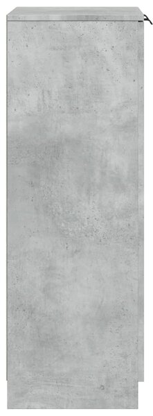 Betonszürke szerelt fa cipősszekrény 59 x 35 x 100,5 cm
