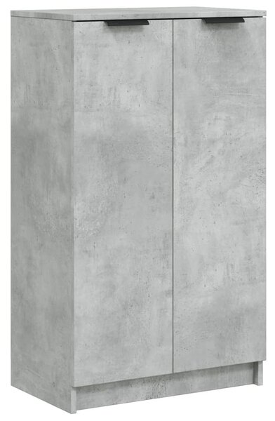 Betonszürke szerelt fa cipősszekrény 59 x 35 x 100,5 cm