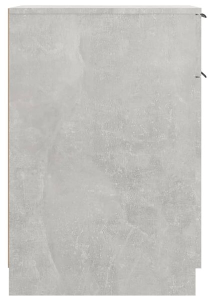 Betonszürke szerelt fa íróasztalszekrény 33,5 x 50 x 75 cm