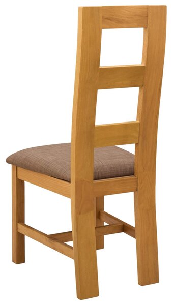Étkezőszék 2 pcs Tömör Tölgyfa Szürke 45 x 51 x 105 cm