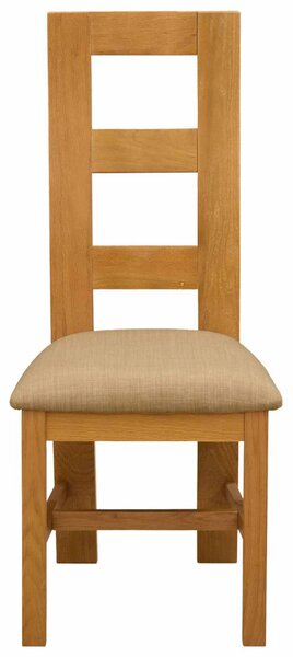 Étkezőszék 2 pcs Tömör Tölgyfa Bézs 45 x 51 x 105 cm