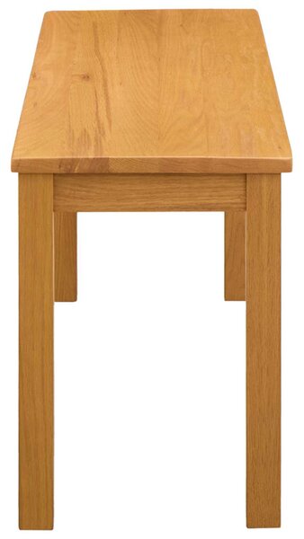 Étkező pad 95 x 32 x 45 cm Tömör Tölgyfa Természetes
