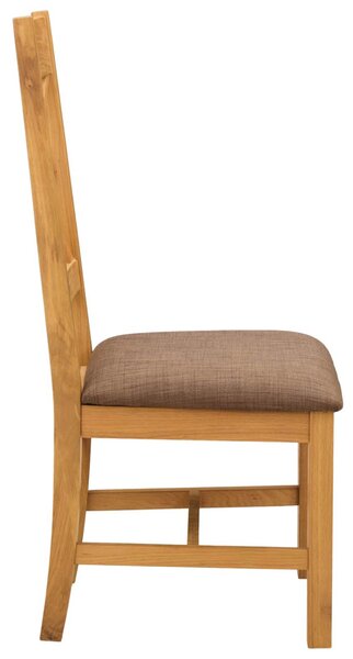 Étkezőszék 2 pcs Tömör Tölgyfa Szürke 45 x 54 x 105 cm