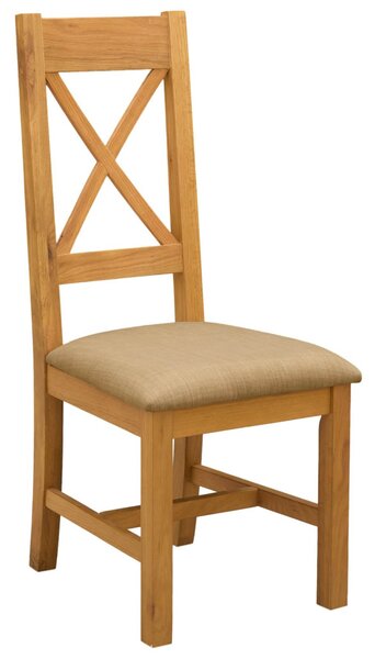 Étkezőszék 2 pcs Tömör Tölgyfa Bézs 45 x 54 x 105 cm