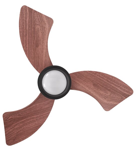 Mennyezeti ventilátor világítással HAINES Távirányítóval LED Fekete