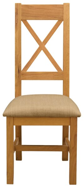 Étkezőszék 2 pcs Tömör Tölgyfa Bézs 45 x 54 x 105 cm