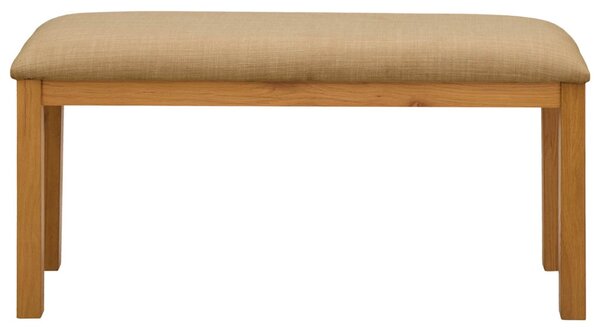Étkező pad 95 x 32 x 45 cm Tömör Tölgyfa Bézs