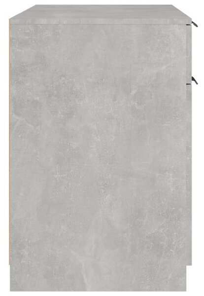 Betonszürke színű szerelt fa íróasztal 100 x 50 x 75 cm