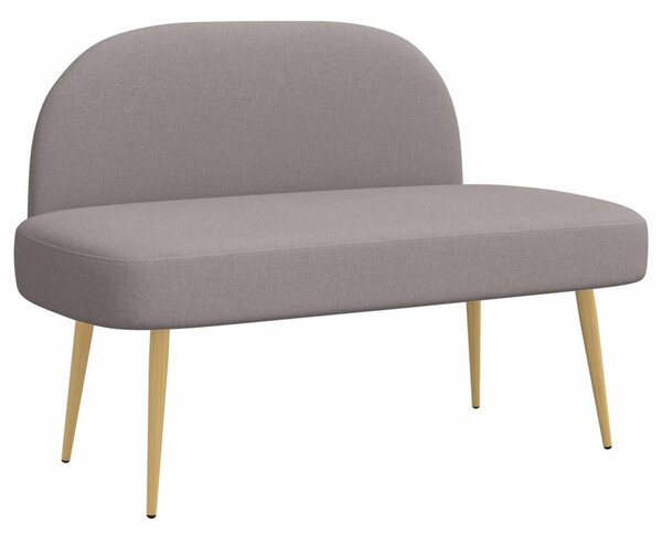 VidaXL Kárpitozott pad háttámlával Tópszínű 110 x 60 x 76 cm