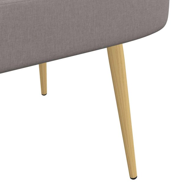 VidaXL Kárpitozott pad háttámlával Tópszínű 110 x 60 x 76 cm