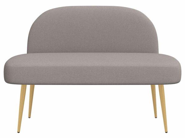 VidaXL Kárpitozott pad háttámlával Tópszínű 110 x 60 x 76 cm