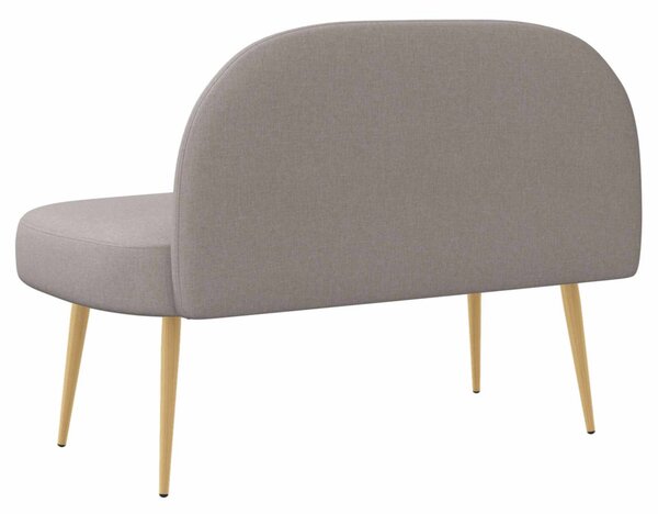 VidaXL Kárpitozott pad háttámlával Tópszínű 110 x 60 x 76 cm