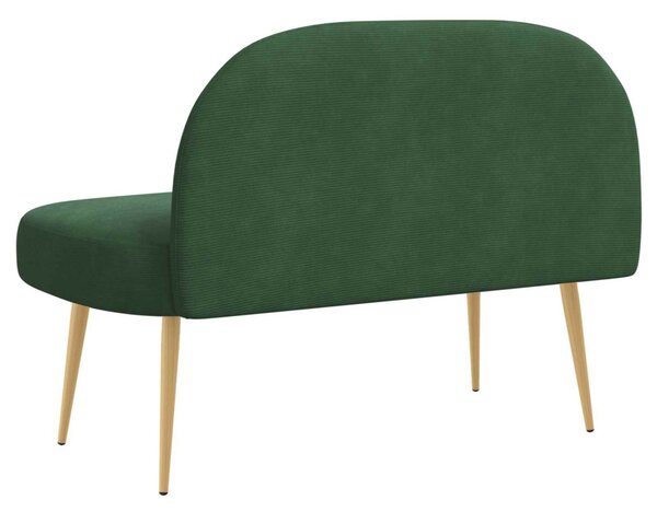VidaXL Kárpitozott pad háttámlával Zsungel zöld 110 x 60 x 76 cm