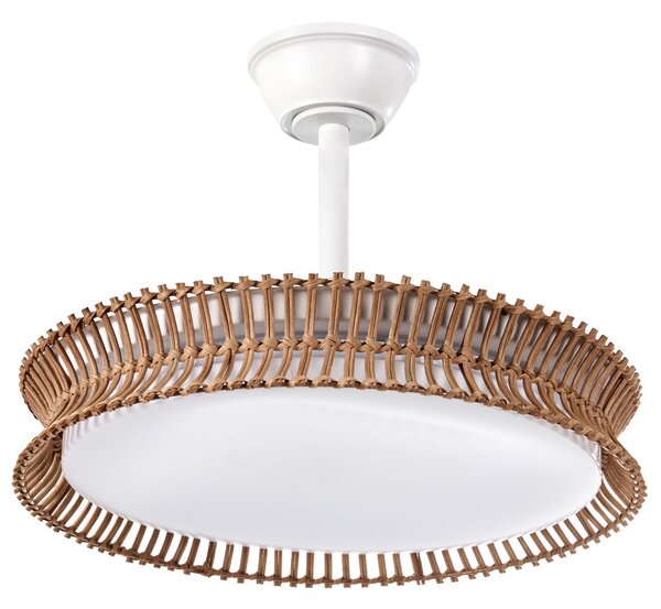 Mennyezeti ventilátor világítással OLETA Távirányítóval LED Fehér