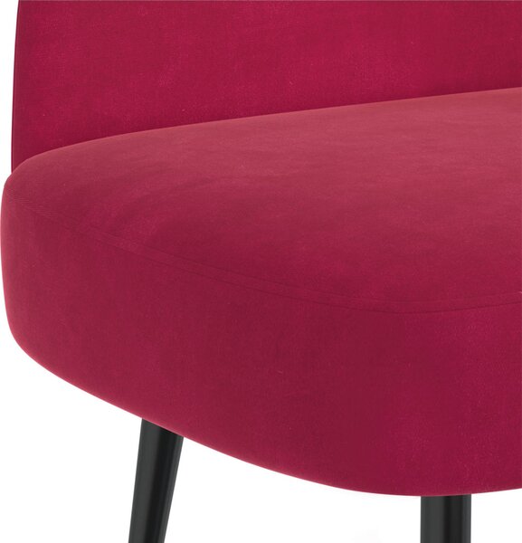 VidaXL Kárpitozott pad háttámlával bordó 110 x 60 x 76 cm Bársony