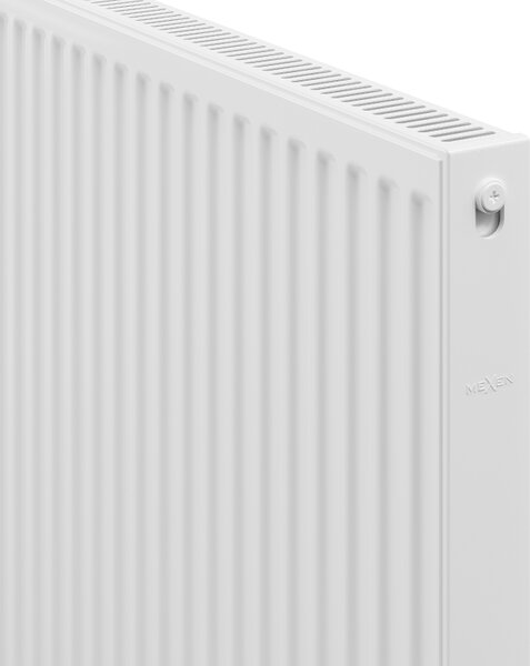 Mexen C21, panelradiátor 400 x 1400 mm, oldalsó csatlakozás, 1297 W, fehér, W421-040-140-00