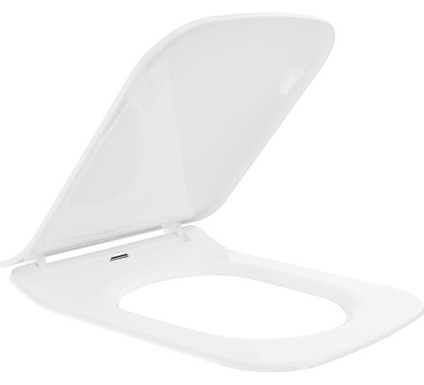 Mexen Cube, vékony, lassan záródó WC ülőke, duroplast, fehér fényes, 39240000