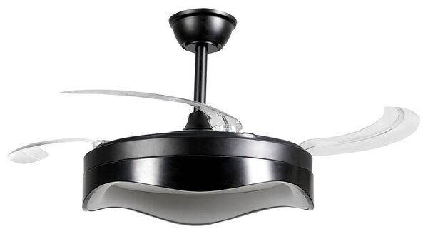 Mennyezeti ventilátor világítással ETONIA Távirányítóval LED Fekete