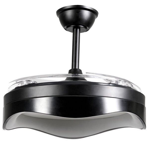 Mennyezeti ventilátor világítással ETONIA Távirányítóval LED Fekete