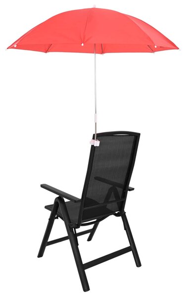 VidaXL Csipeszes napernyő 2 pcs Tűz téglavörös Ø 105 x 86 cm