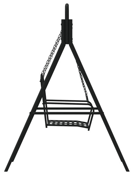 Fekete acél hintapad 124 cm